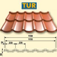 Металлочерепица TUR форма