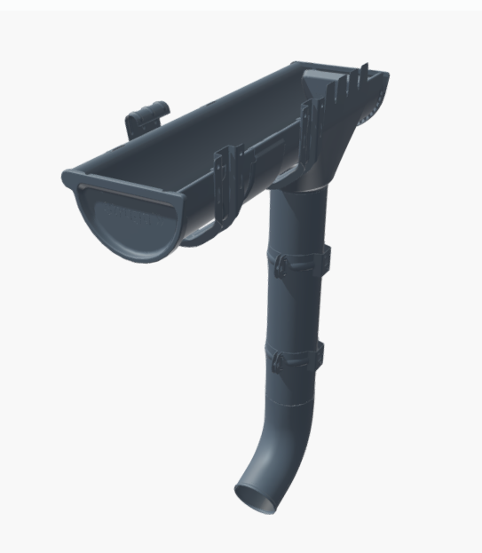 Заглушка жолоба ліва та права в комплекті (L+R), компл. - Зображення 2