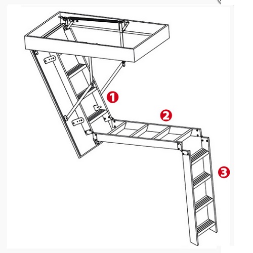Горища сходи Oman Sulux termo 140х70
