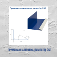 Примикаюча планка на димар 250мм l=2м